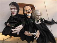 Trio of Hanging Halloween Ghouls