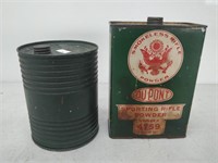 2 Dupont Rifle Powder Tins