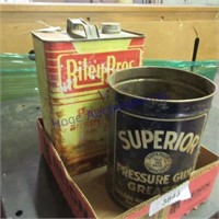 Riley Bros paint thinner gal can, Superior