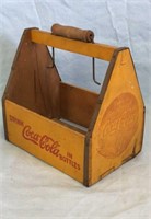 Vintage Wood Coca Cola Bottle Caddy