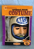 Vtg Woolworths NASA Halloween Mask w/ Box