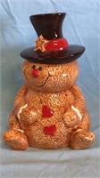 12" Ceramic Teddy Bear Cookie Jar