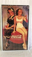 Coca Cola 50th Anniversary Metal Sign