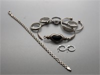 6 Pcs Ladies Sterling Silver Estate Jewelry