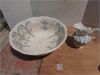 large porcelain wash basin