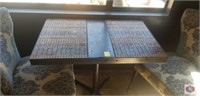 Table with tile top 36x24" and post base