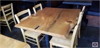 Table wood top (seems torrey pine top) 36x46"