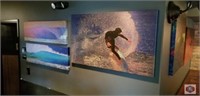 Photos/prints (3). one large 2 small. Surfer.