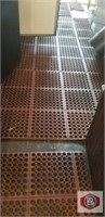 Floor rubber mats, qty 5