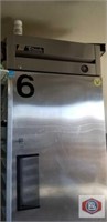 Refrigerator True T19. One door stainless steel.