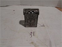 cast iron US mail bank