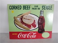 Cardboard Coke Corned Beef Sign