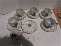 set of 6 cups and saucers