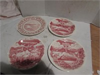 4 decorative plates