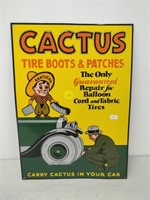 Cactus Tires Tin Sign
