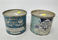 2 Quebec Honey Tins