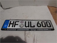 german license plate