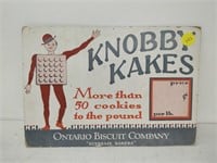 Knobby Kakes Cardboard Sign