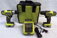 Ryobi 12V Cordless Drill Set