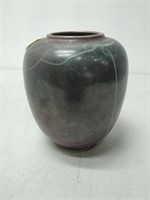 SS Germany Raku Pottery Vase