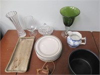 Mixed Lot - Vase, Plates and Candy Dish