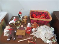 Christmas Lot Snowman, Mini Nut Cracker Ornaments