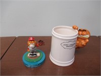Garfield Lot  of 2 - Cup and Baseball