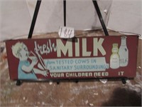 fresh milk sign-modern