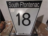 south frontenac road sign
