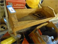 Wood toy cradle & saw