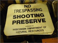 4 Wisconsin shoot preserve signs
