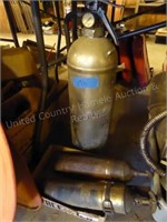 3 vintage fire extinguisher items