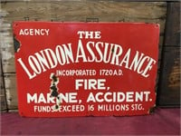 The London Assurance Enamel Sign