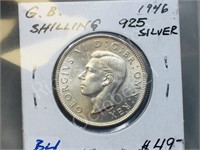 Great Britain-1946 silver two shillings
