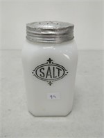 Milk Glass Salt Shaker