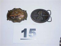 (2)-HARLEY DAVIDSON BELT BUCKLES