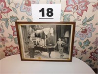NIFTY LAUREL & HARDY HORSE ON PIANO PICTURE