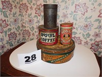 BOSCUL COFFEE & OTHER OLD TINS