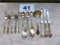 13 PIECES OF STERLING SILVER SILVERWARE