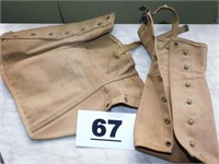 PAIR OF MILITARY BOOT TOP COVERS