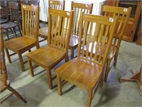 6-Oak Diningroom Chairs