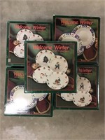 Welcome Winter Salad Plates And Bowls