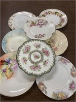 Decorative Plates, Cut Glass Bowls, Salt Dish