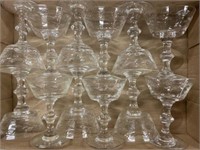 Cut Glass Stem Ware, Glass Cup Domes