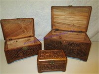 WOOD JEWELRY BOXES