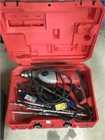 Milwaukee Drill And Assorted Bits