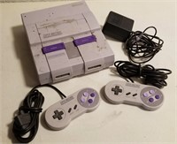 Super Nintendo w/ Power Cord & Two Controllers