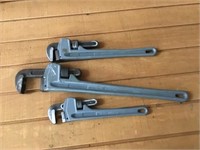 Testone Adjustable Aluminum Pipe Wrenches
