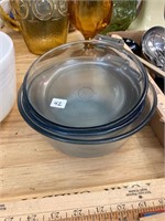 (3) Glass Pyrex Dishes