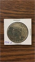 1926 S-mint 90% silver Peace dollar